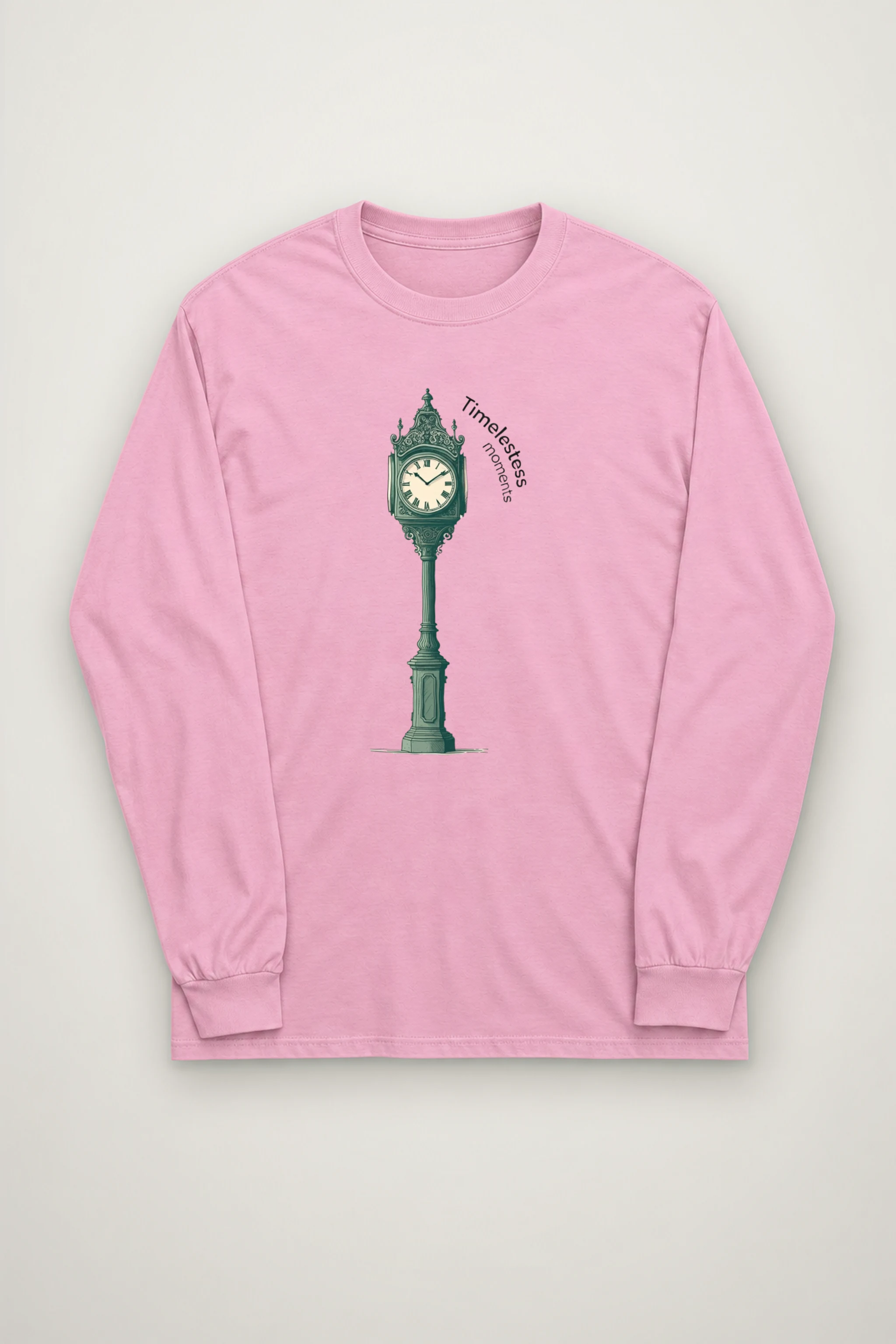 "Ornate Street Clock" Unisex Longsleeve T-shirt