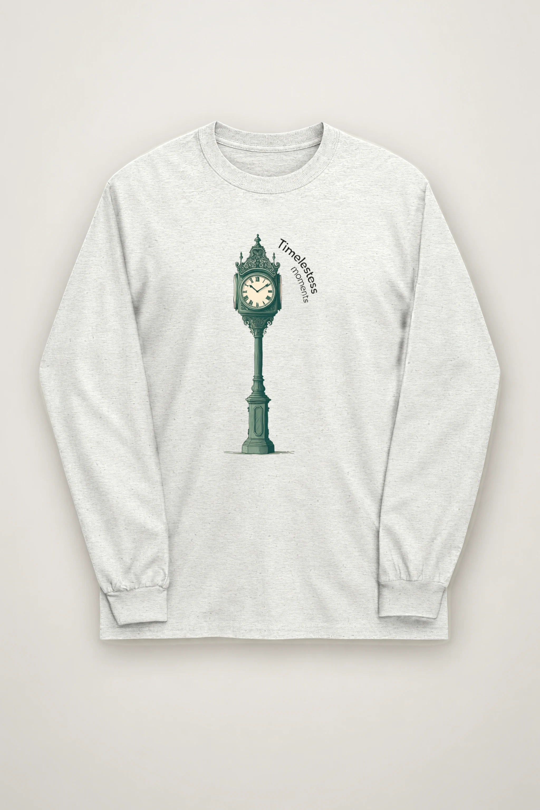 "Ornate Street Clock" Unisex Longsleeve T-shirt