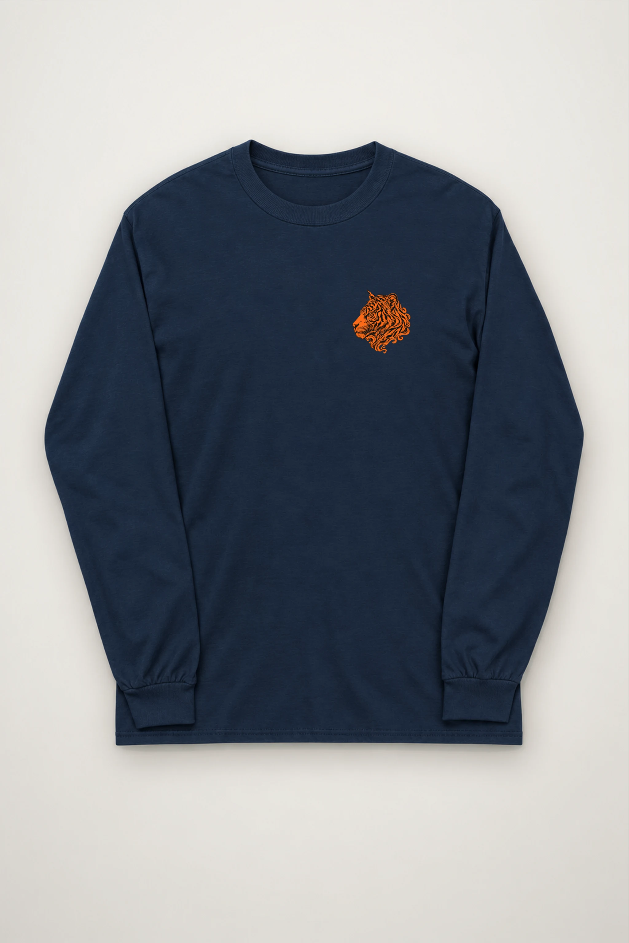 "Ornate Tiger Profile" Unisex Longsleeve T-shirt