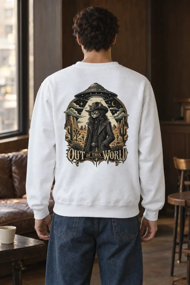 "Out Of This World" Heavy Blend Unisex Crewneck Sweatshirt | Gildan 18000