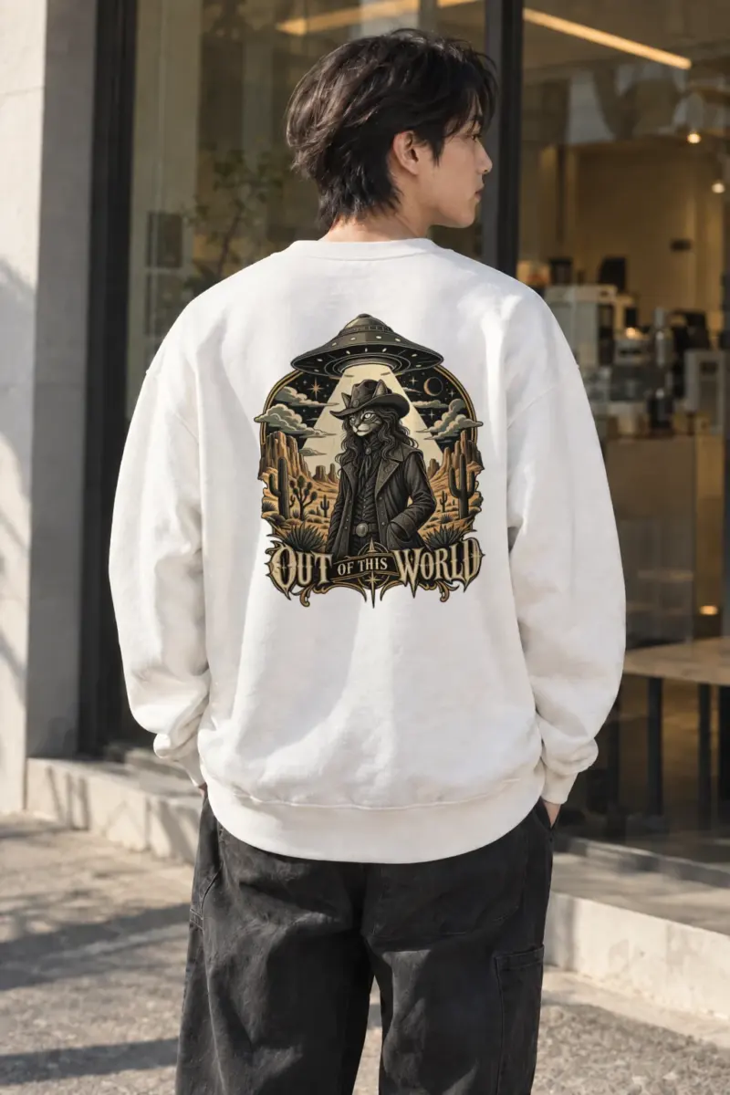 "Out Of This World" Heavy Blend Unisex Crewneck Sweatshirt | Gildan 18000