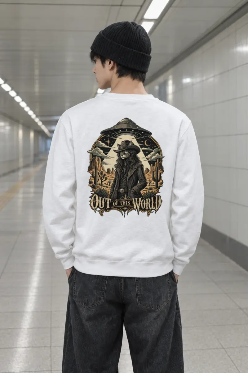 "Out Of This World" Heavy Blend Unisex Crewneck Sweatshirt | Gildan 18000