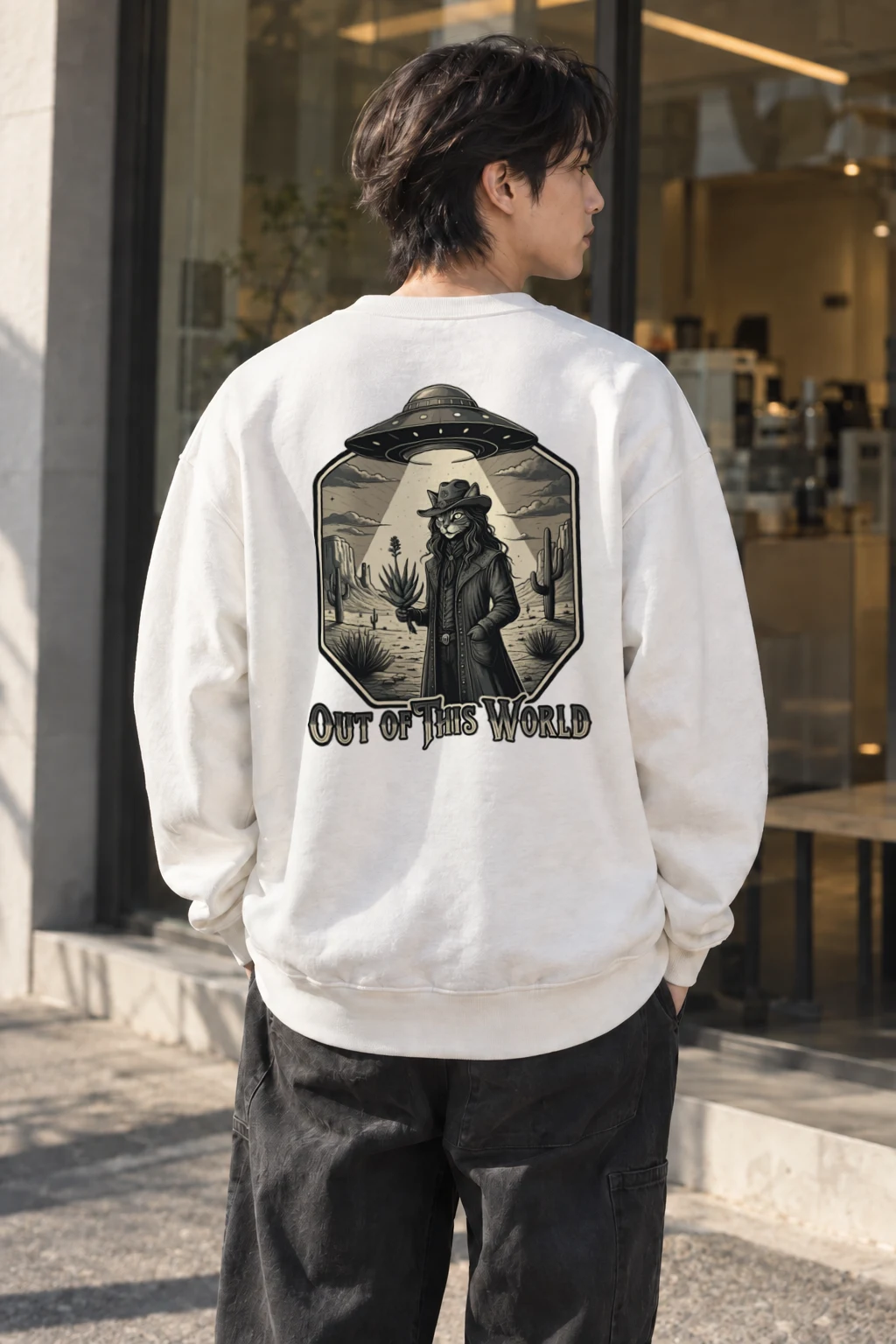 "Out Of This World" Heavy Blend Unisex Crewneck Sweatshirt | Gildan 18000