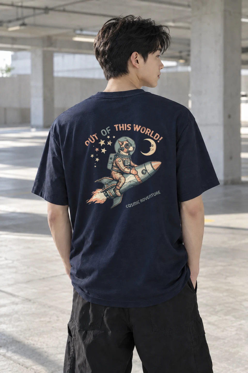 "Out Of This World" Heavyweight Unisex Crewneck T-shirt | Gildan 5000