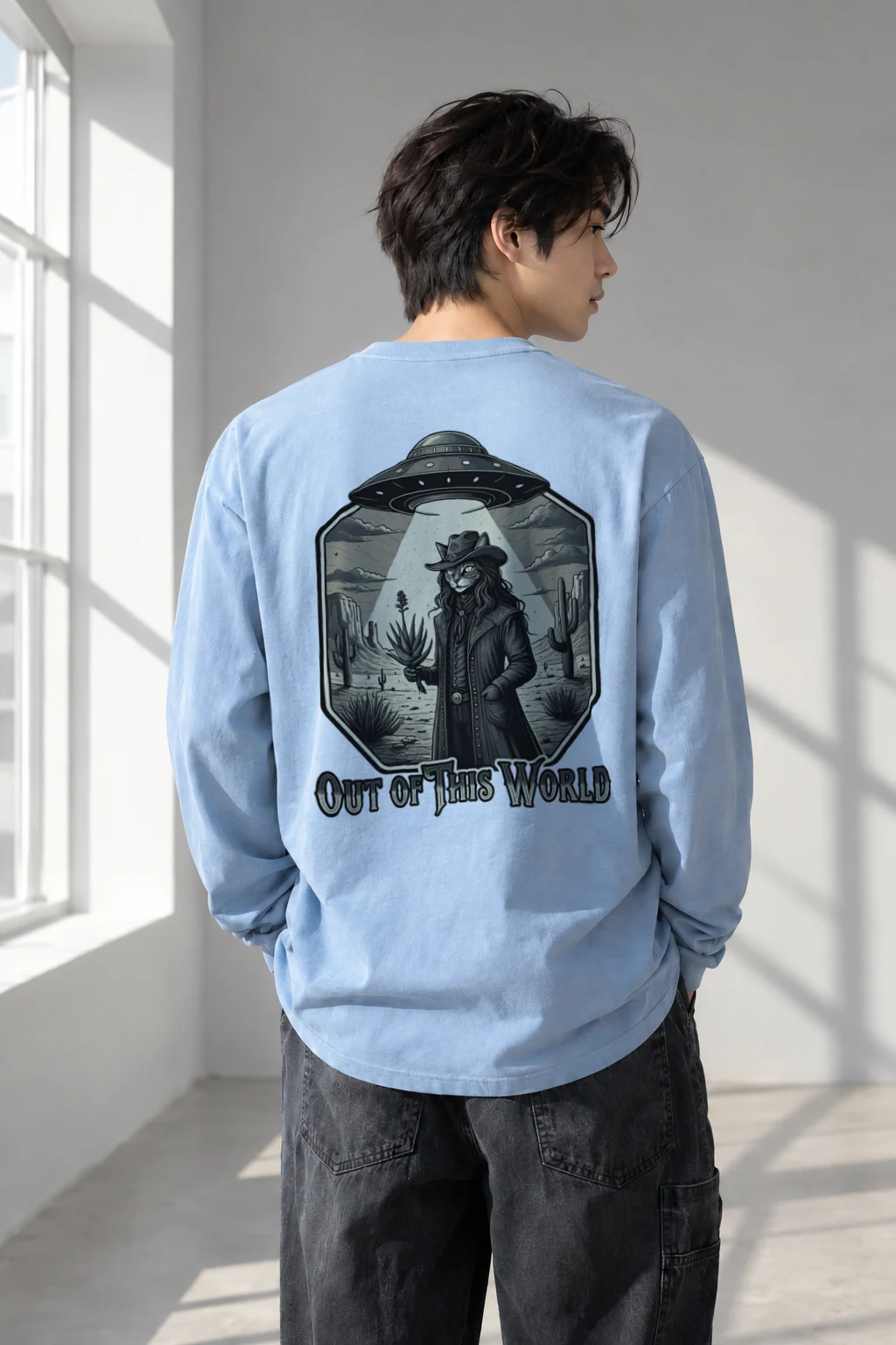 "Out Of This World" Unisex Longsleeve T-shirt | Gildan 2400