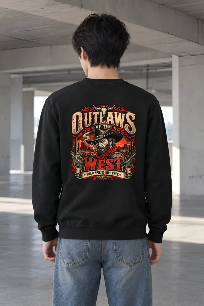 "Outlaws of the West" Heavy Blend Unisex Crewneck Sweatshirt