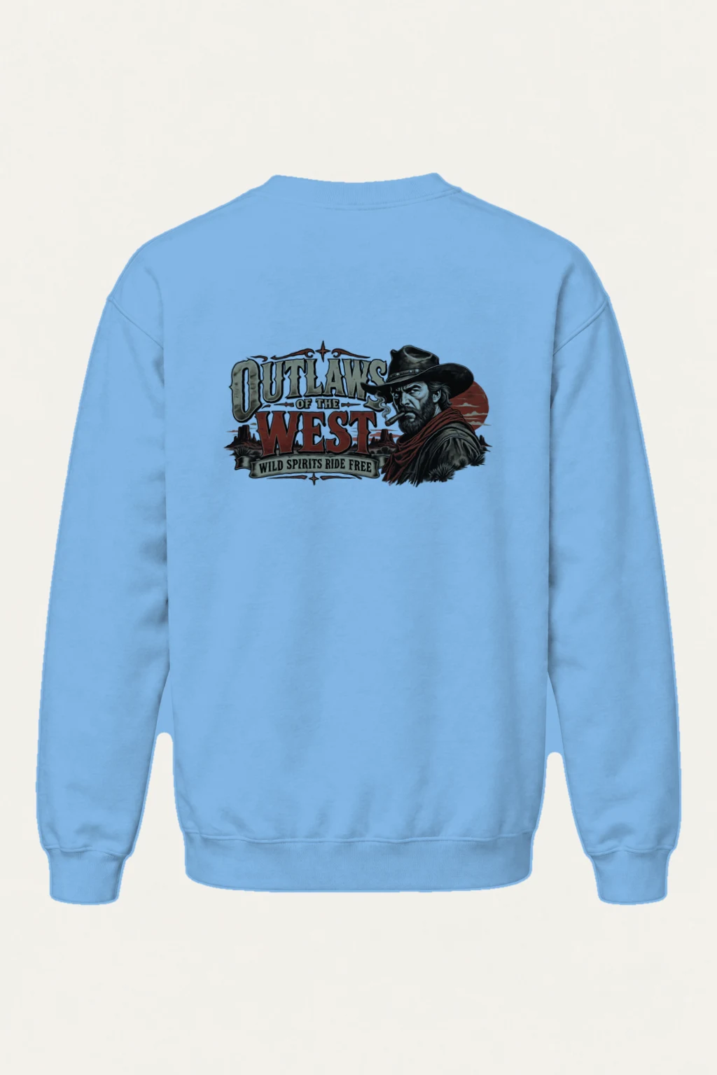 "Outlaws Of The West" Heavy Blend Unisex Crewneck Sweatshirt | Gildan 18000