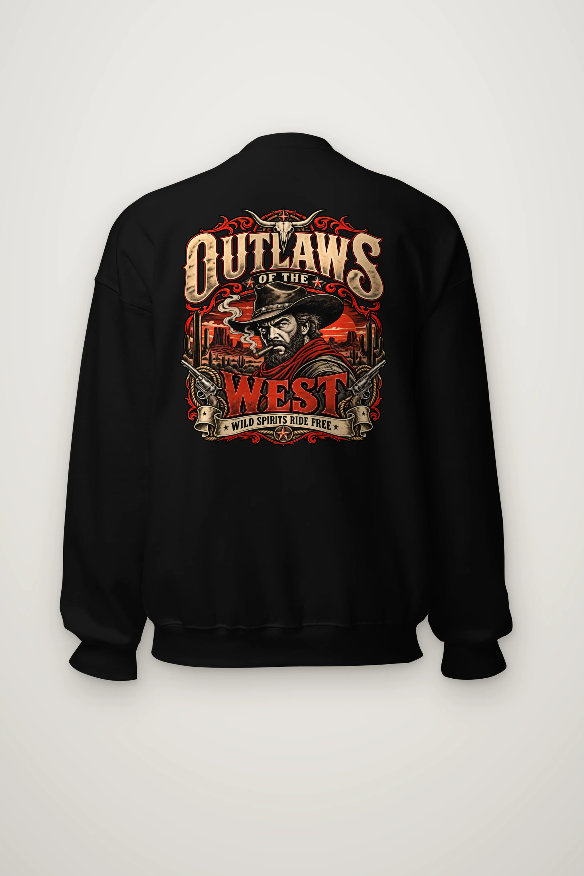 "Outlaws of the West" Heavy Blend Unisex Crewneck Sweatshirt