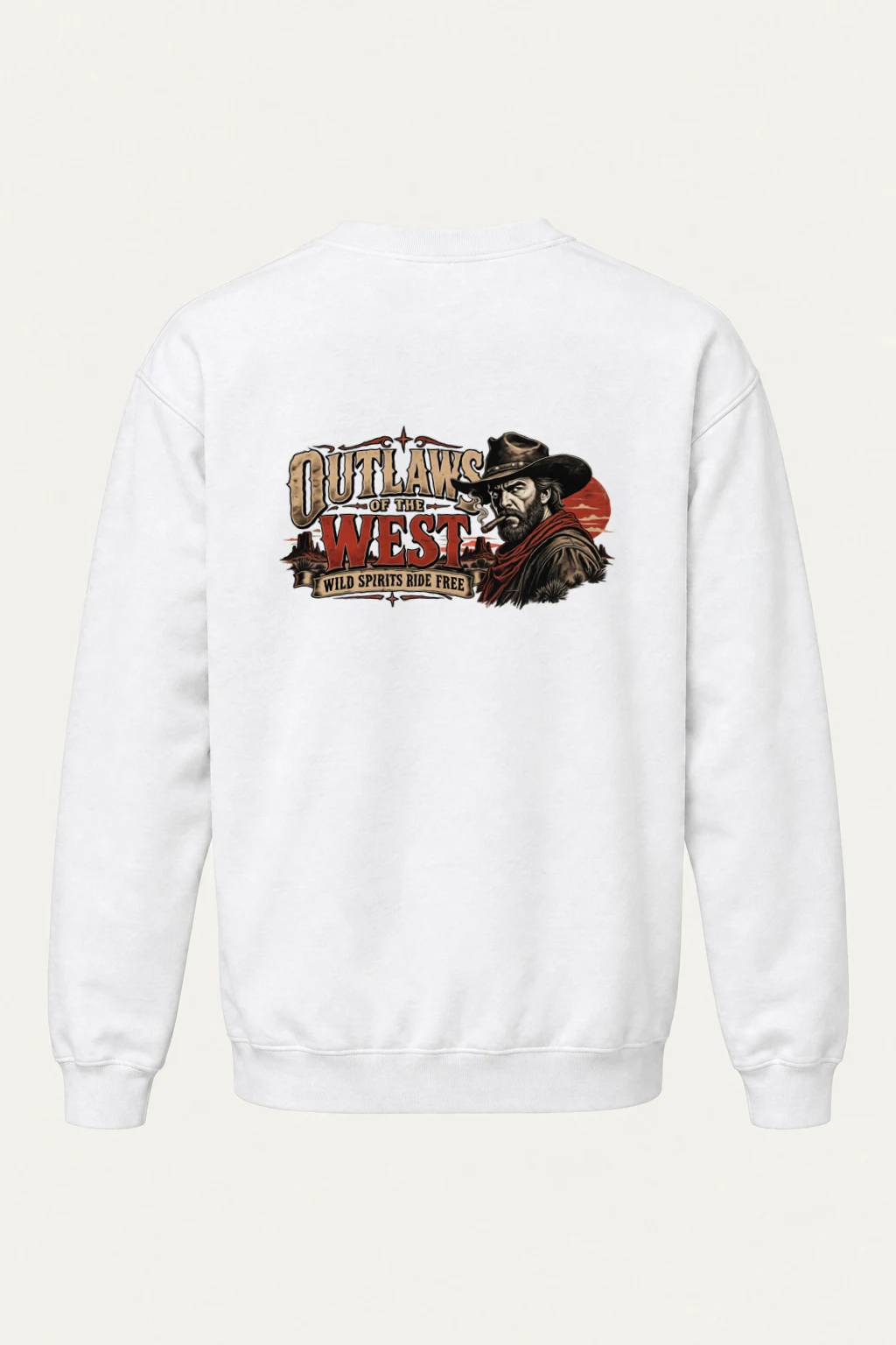 "Outlaws Of The West" Heavy Blend Unisex Crewneck Sweatshirt | Gildan 18000