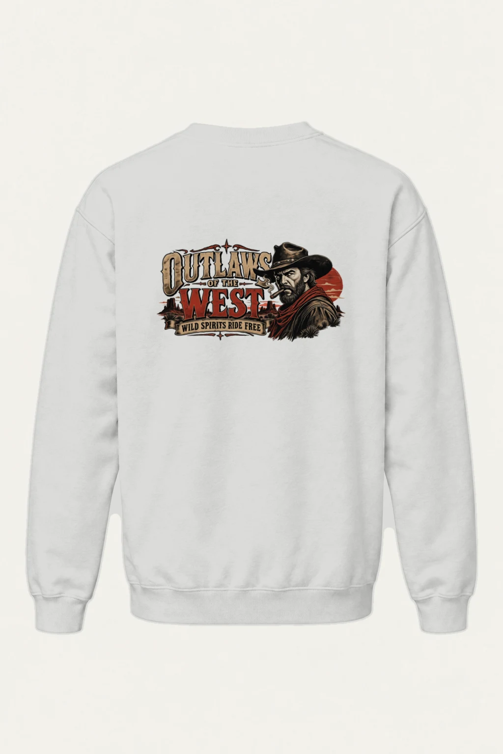 "Outlaws Of The West" Heavy Blend Unisex Crewneck Sweatshirt | Gildan 18000
