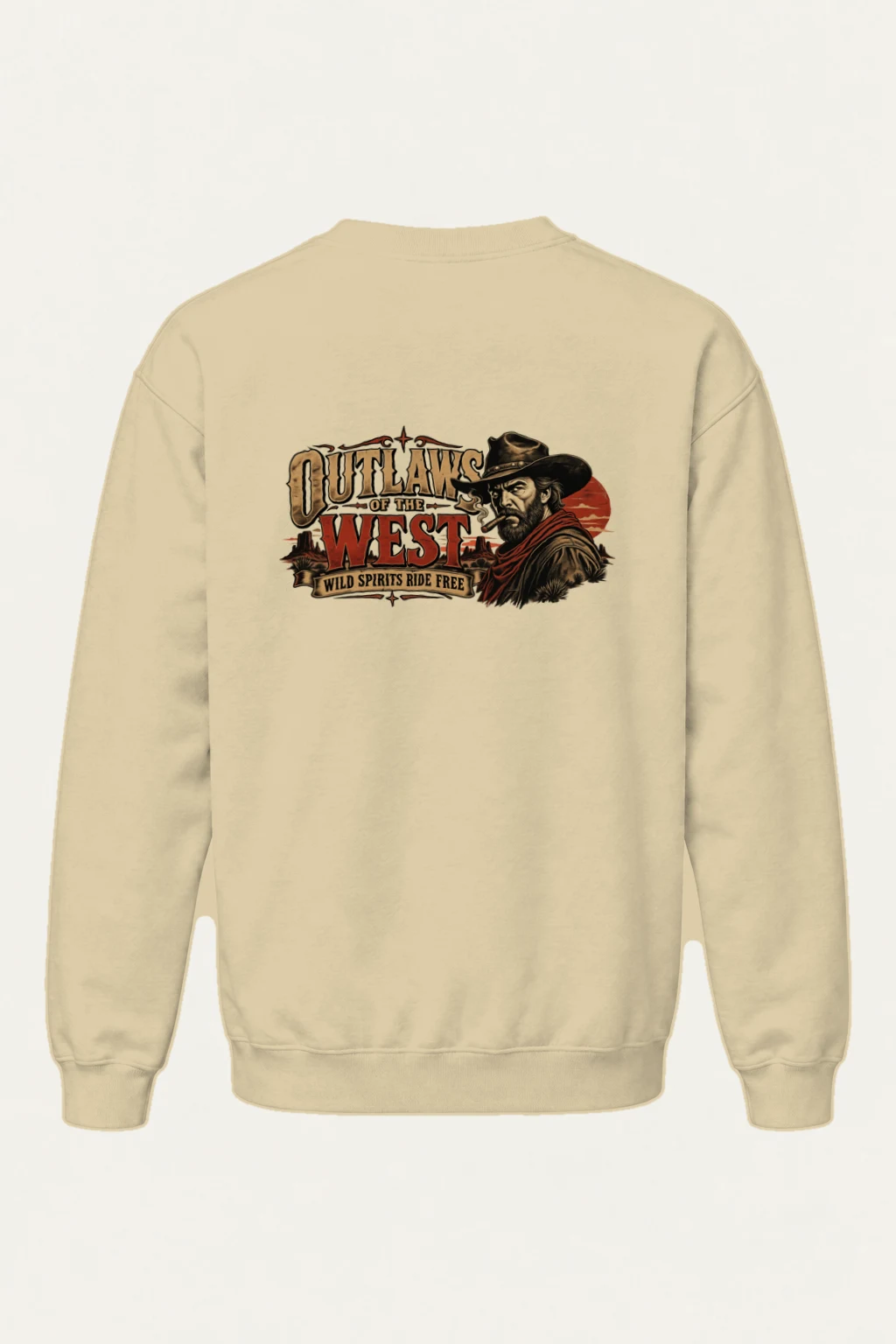 "Outlaws Of The West" Heavy Blend Unisex Crewneck Sweatshirt | Gildan 18000