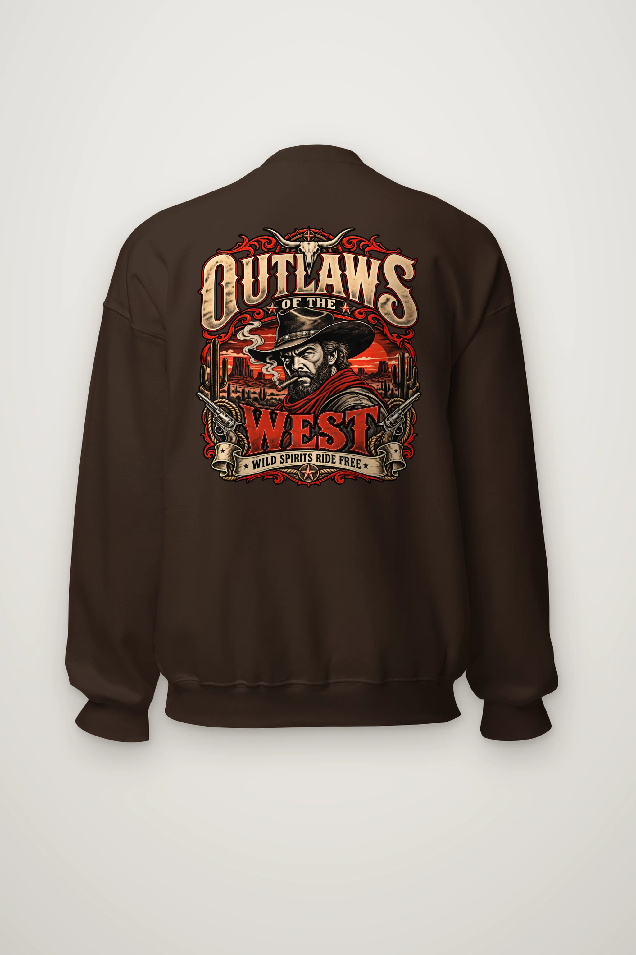 "Outlaws of the West" Heavy Blend Unisex Crewneck Sweatshirt