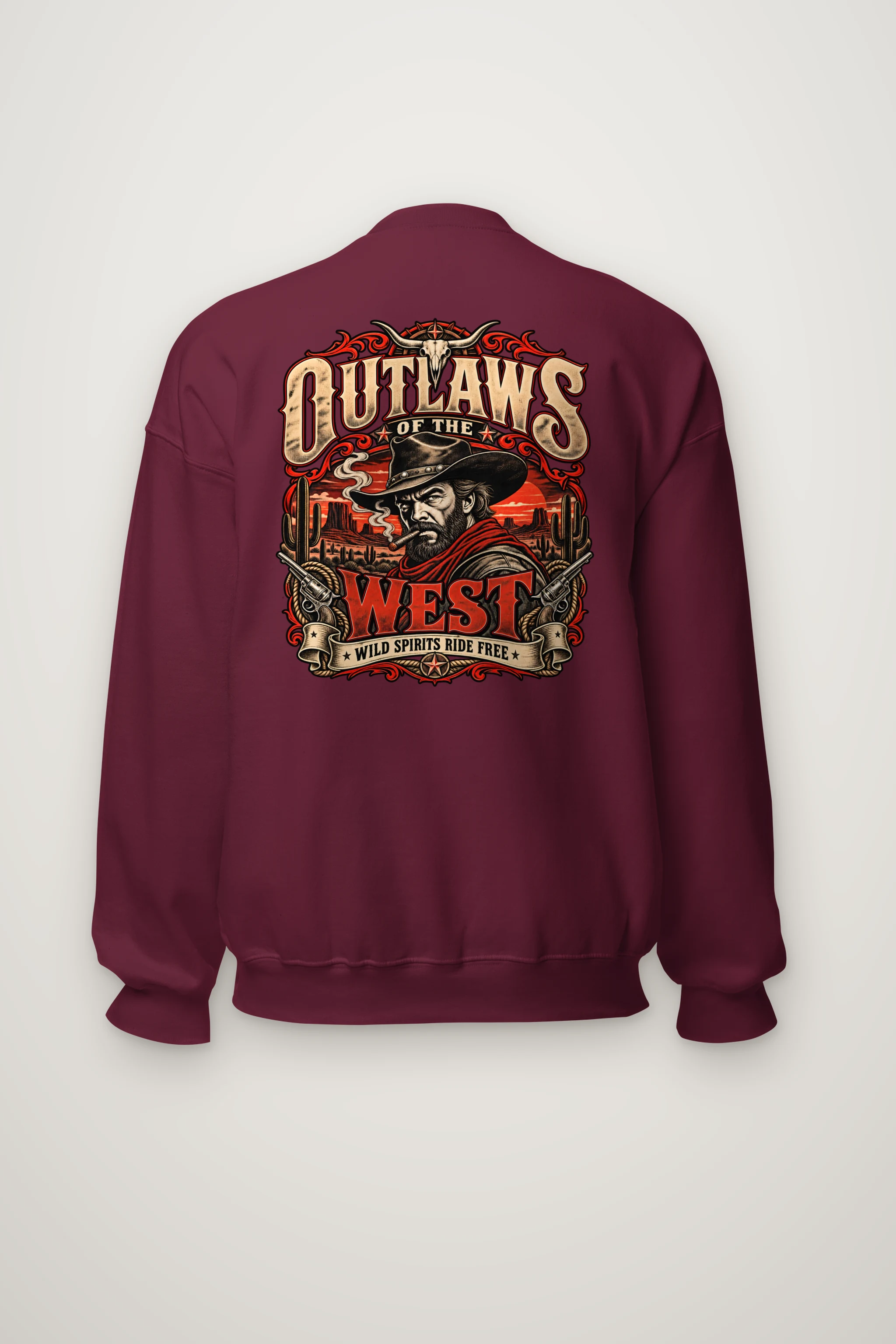 "Outlaws of the West" Heavy Blend Unisex Crewneck Sweatshirt