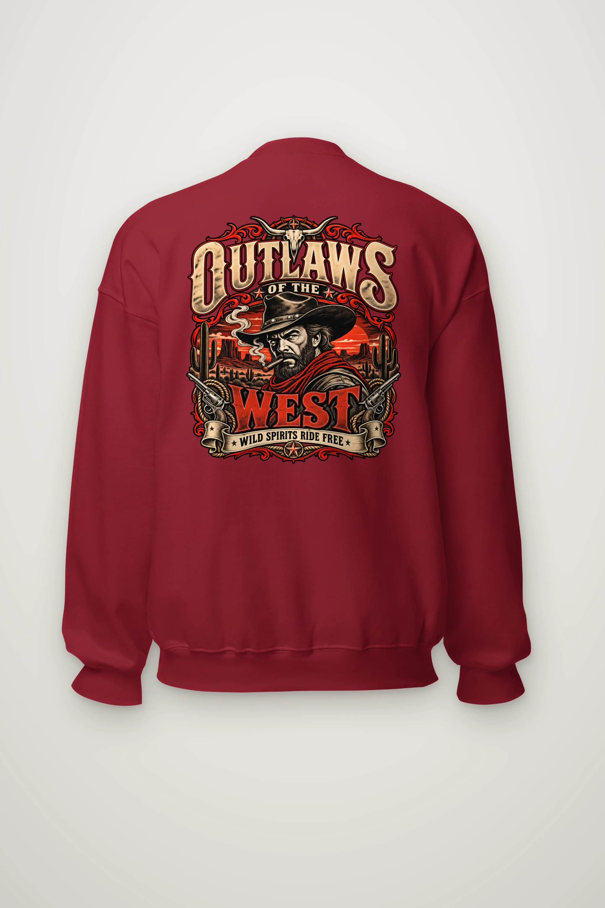"Outlaws of the West" Heavy Blend Unisex Crewneck Sweatshirt