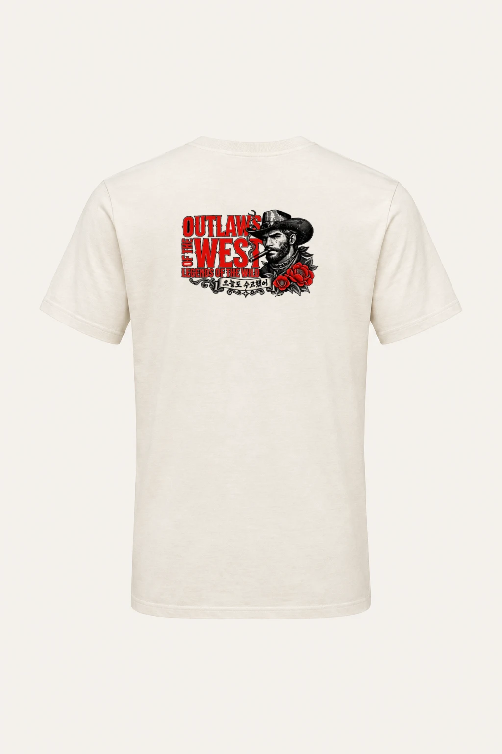 "Outlaws Of The West" Heavyweight Unisex Crewneck T-shirt | Gildan 5000