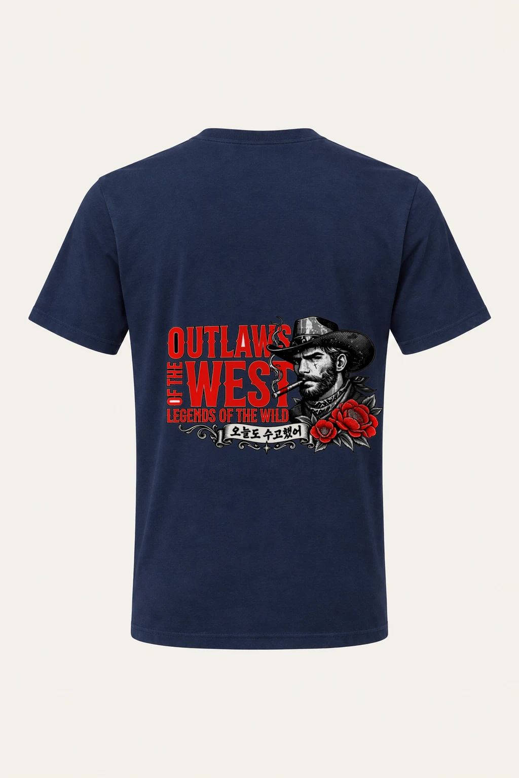 "Outlaws Of The West" Heavyweight Unisex Crewneck T-shirt | Gildan 5000
