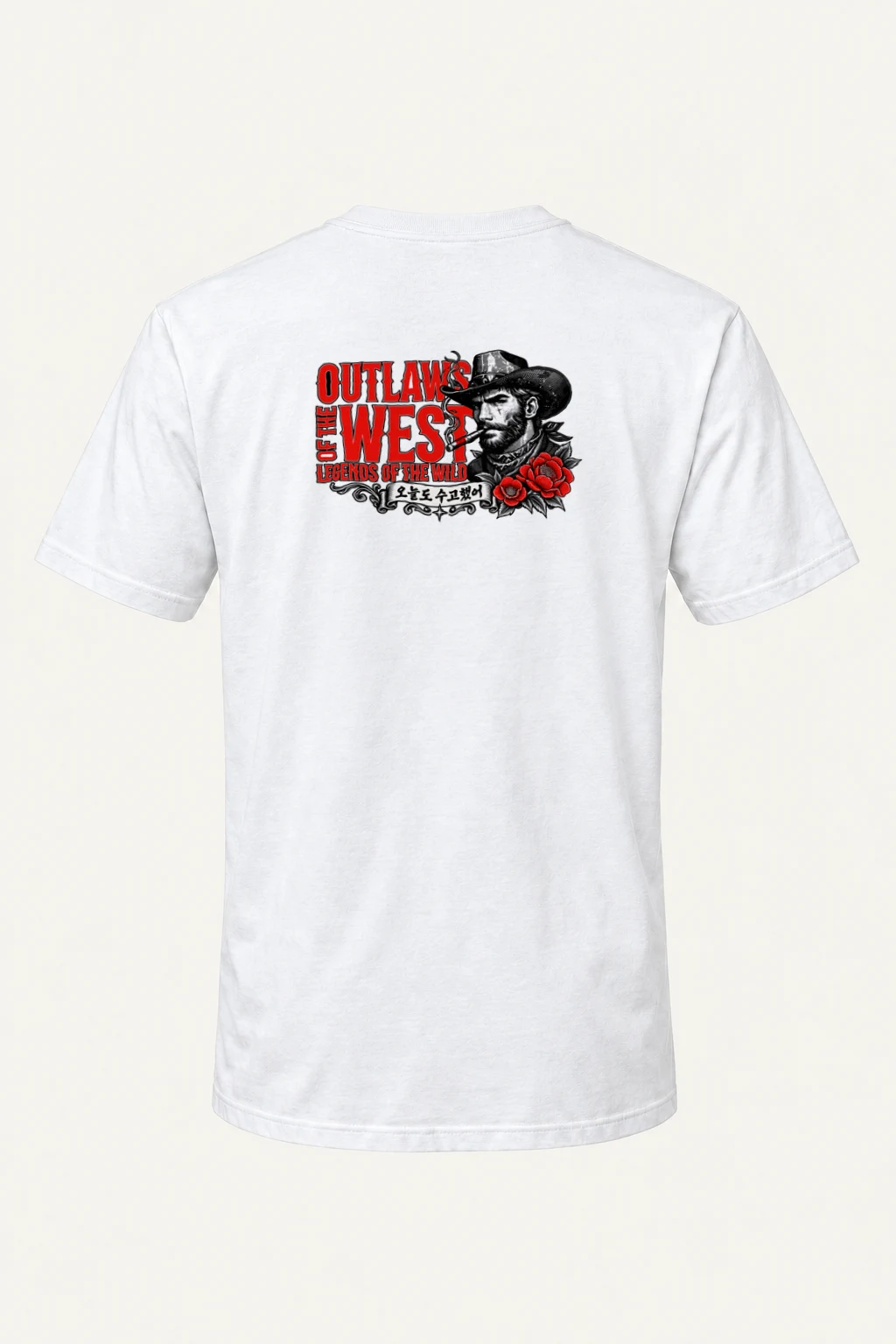 "Outlaws Of The West" Heavyweight Unisex Crewneck T-shirt | Gildan 5000