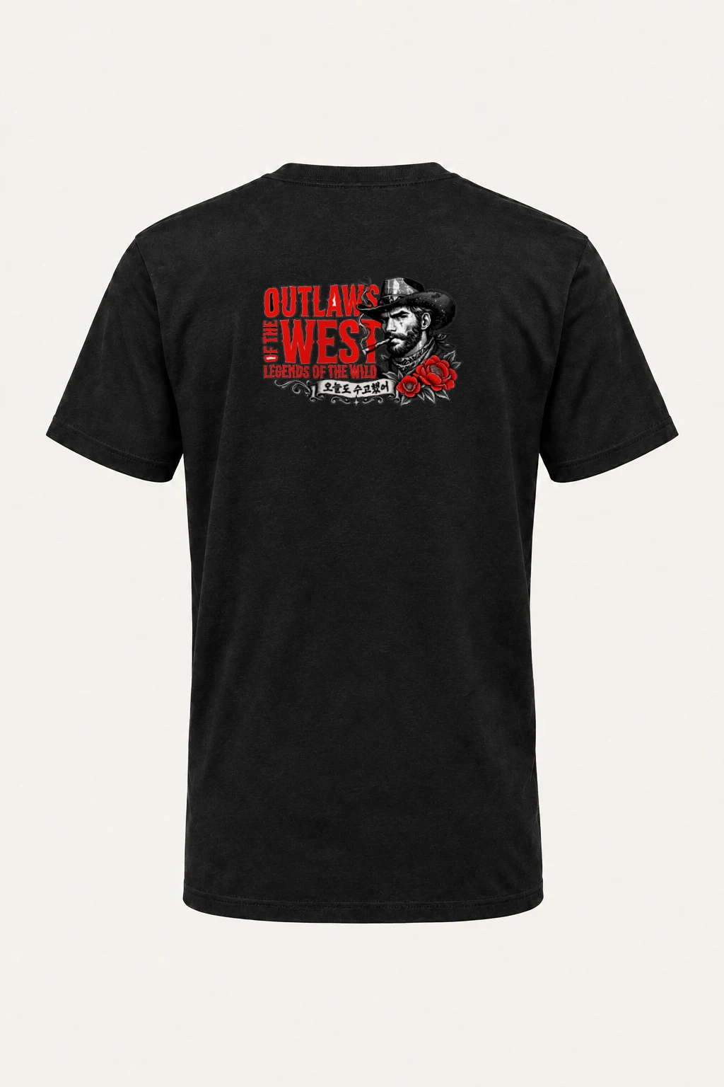 "Outlaws Of The West" Heavyweight Unisex Crewneck T-shirt | Gildan 5000