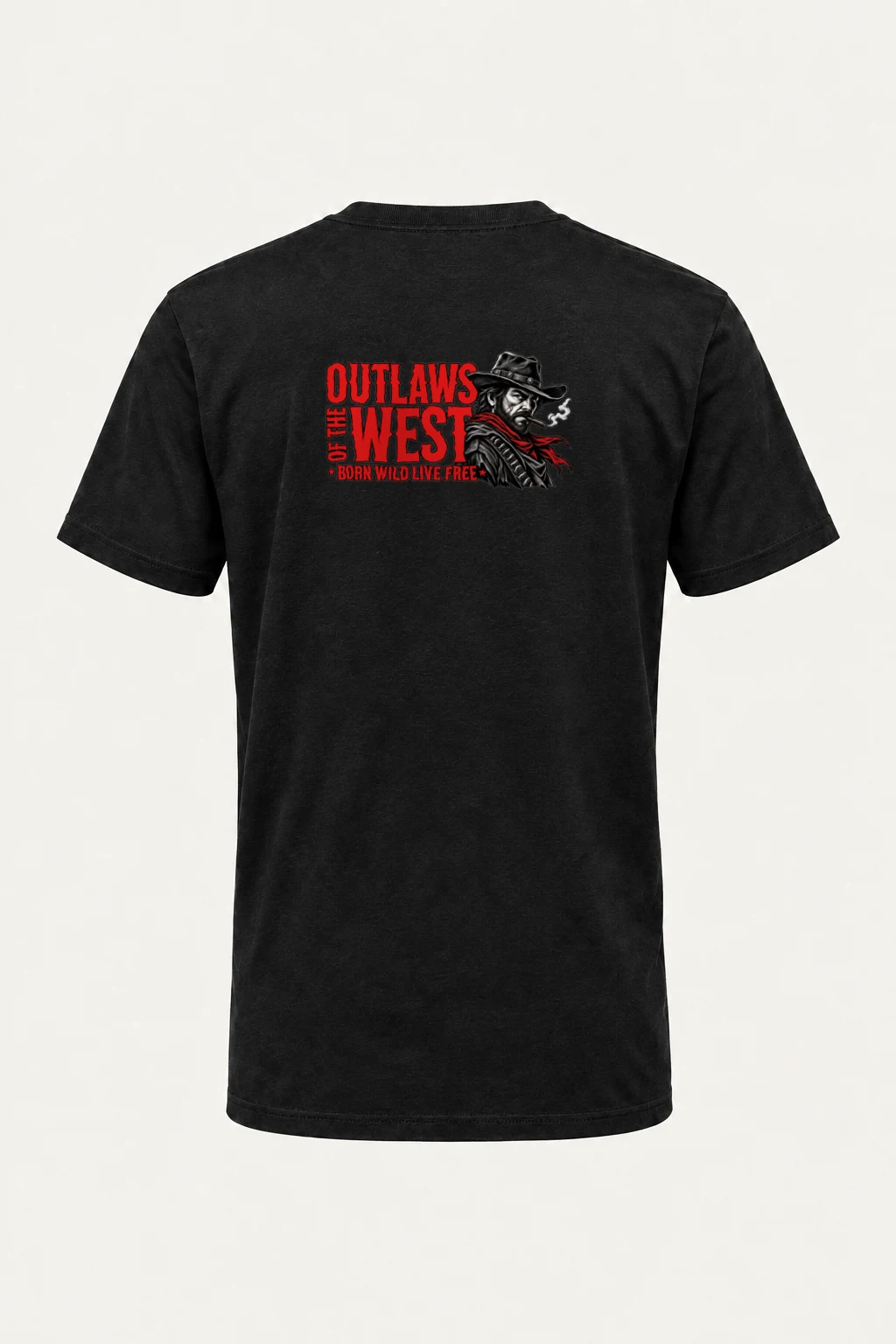 "Outlaws Of The West" Heavyweight Unisex Crewneck T-shirt | Gildan 5000