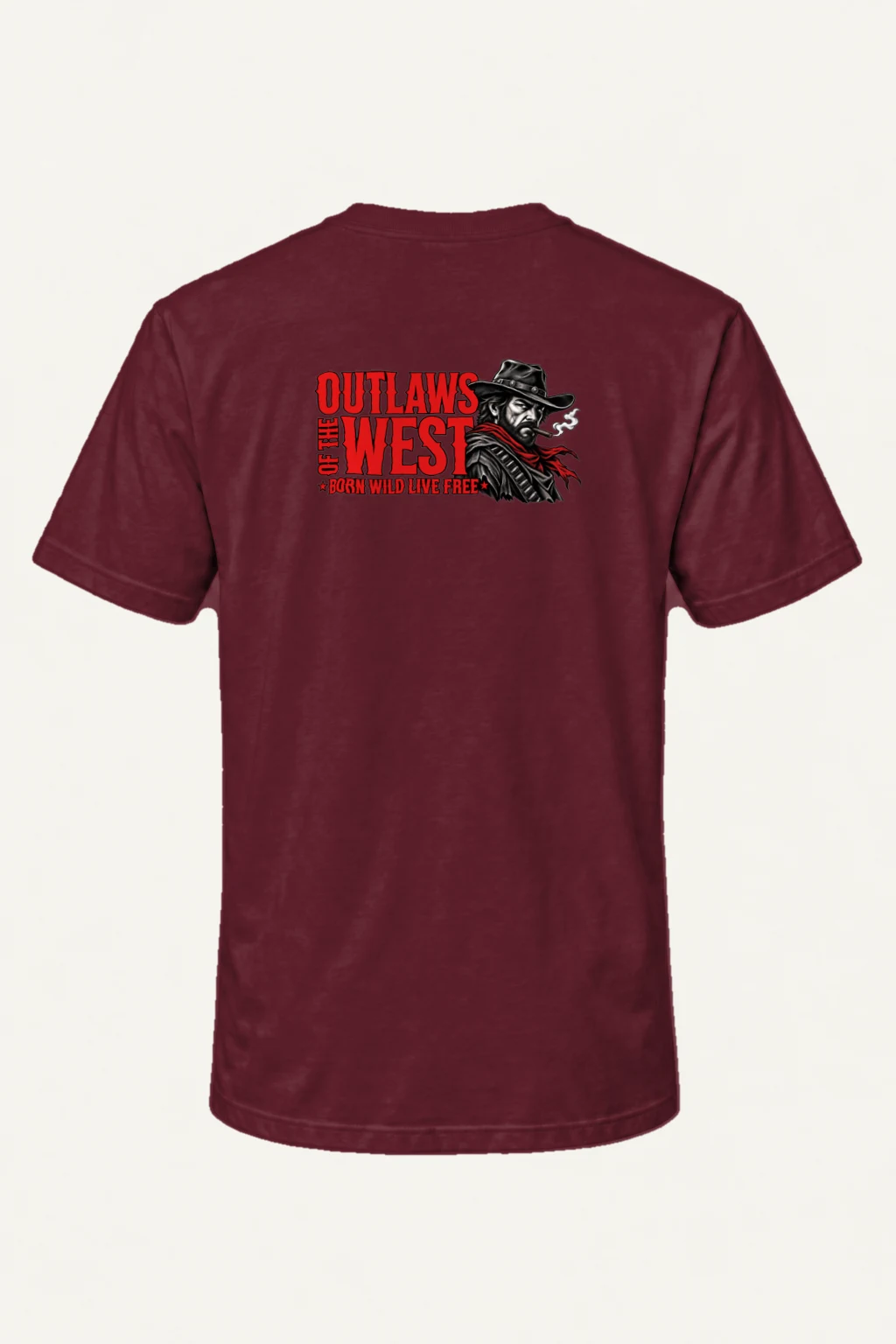 "Outlaws Of The West" Heavyweight Unisex Crewneck T-shirt | Gildan 5000