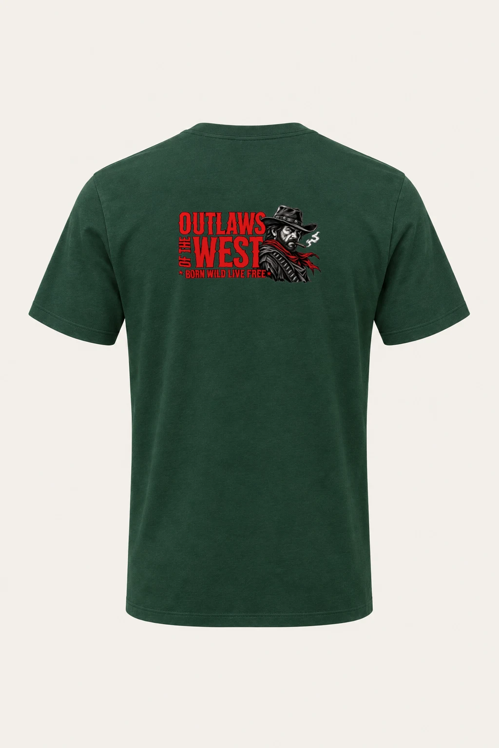 "Outlaws Of The West" Heavyweight Unisex Crewneck T-shirt | Gildan 5000