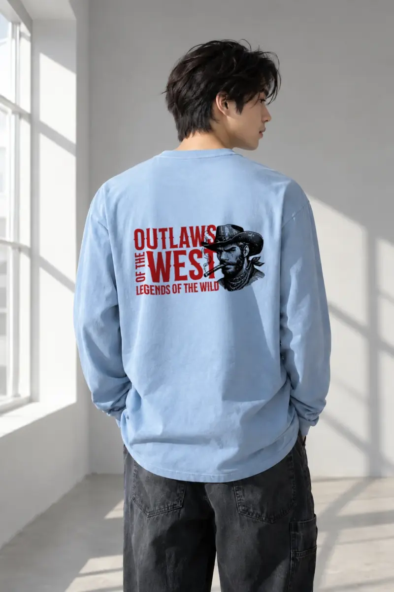 “Outlaws Of The West” Unisex Longsleeve T-shirt | Gildan 2400