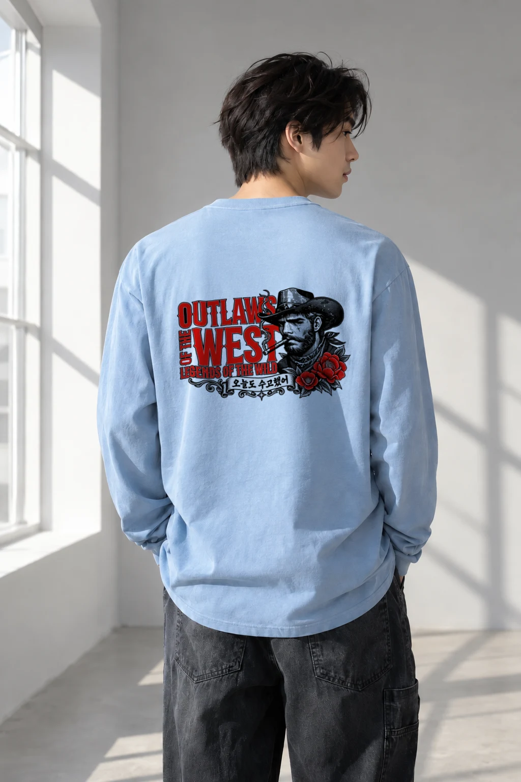 "Outlaws Of The West" Unisex Longsleeve T-shirt | Gildan 2400