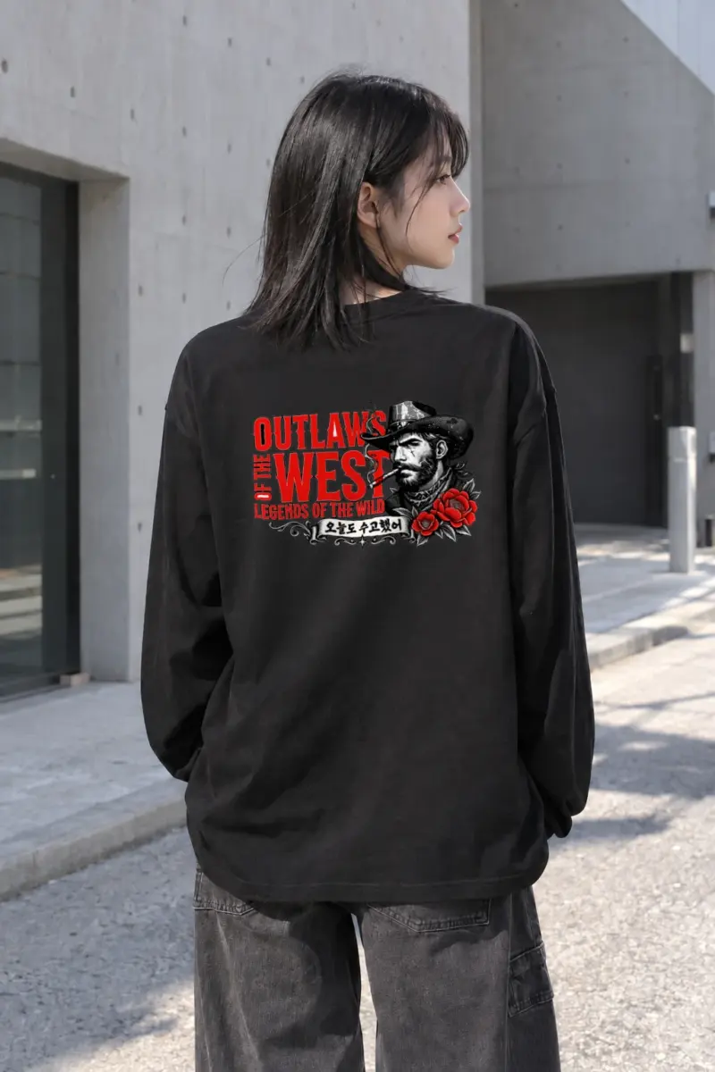 "Outlaws Of The West" Unisex Longsleeve T-shirt | Gildan 2400