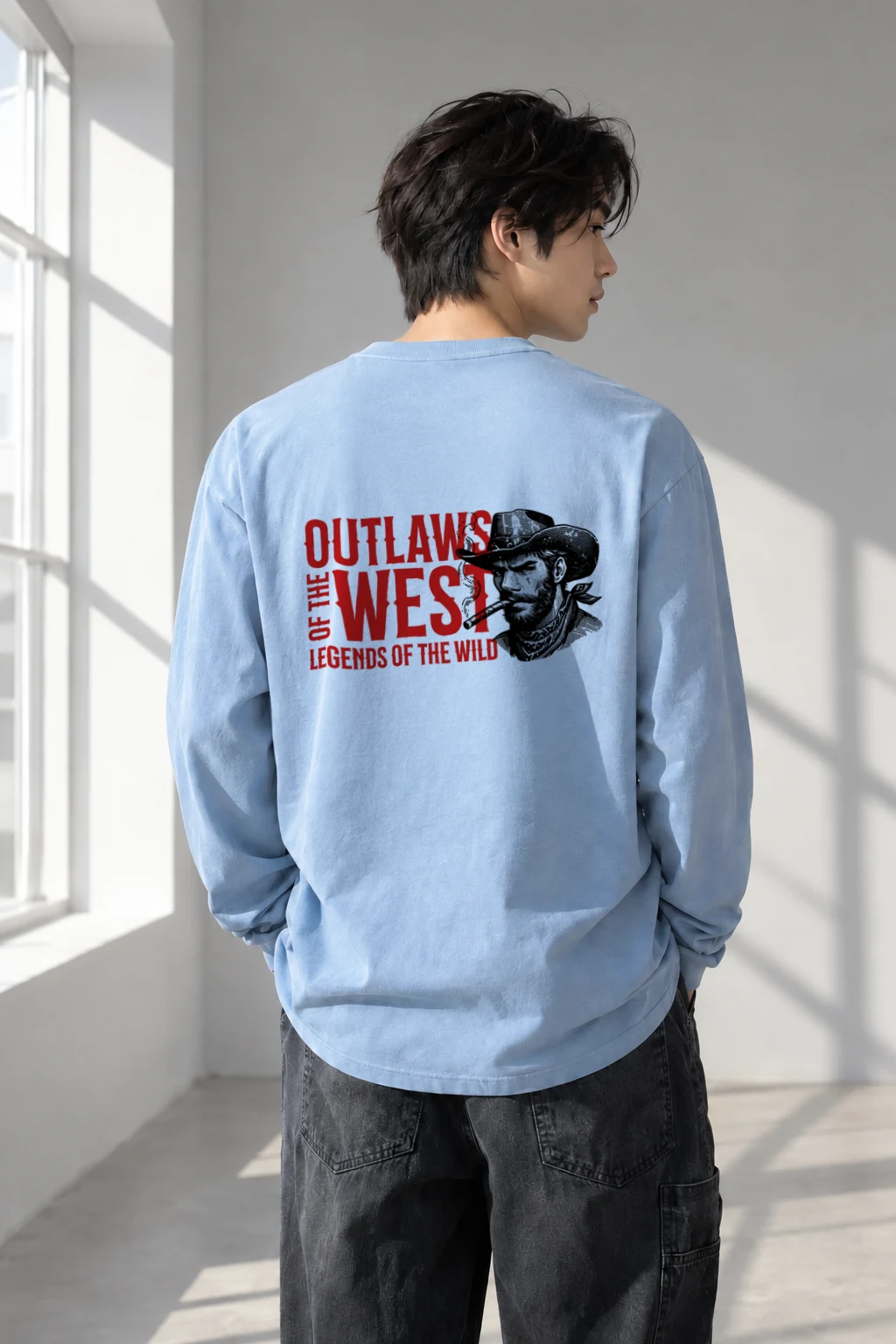 "Outlaws Of The West" Unisex Longsleeve T-shirt | Gildan 2400