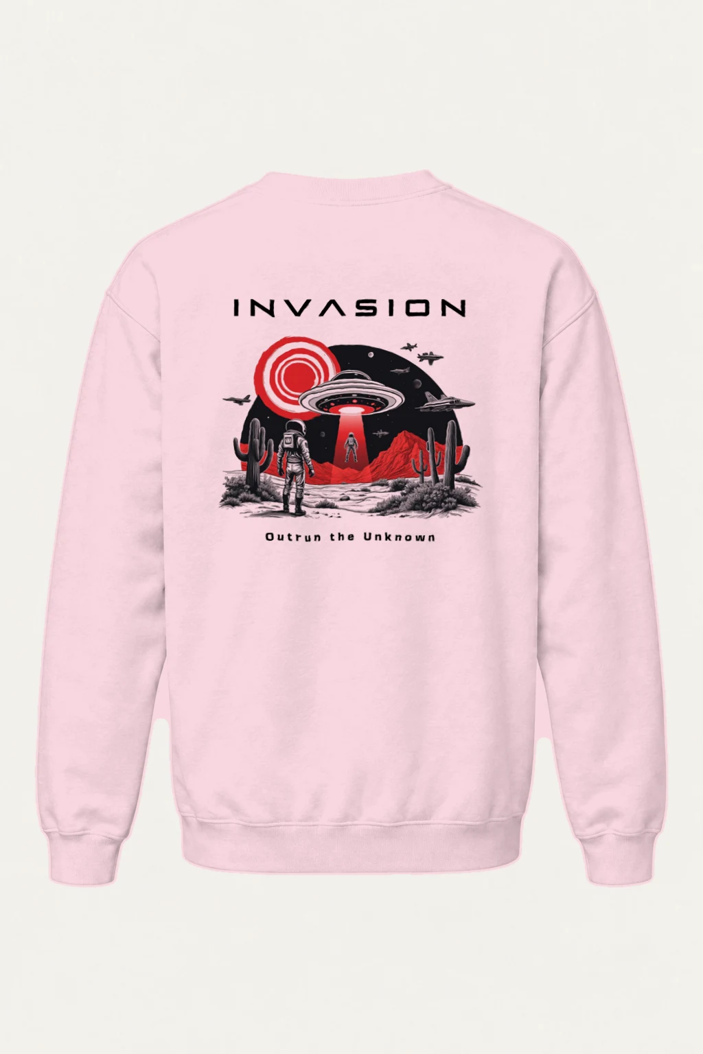 "Outrun The Unknown" Heavy Blend Unisex Crewneck Sweatshirt | Gildan 18000