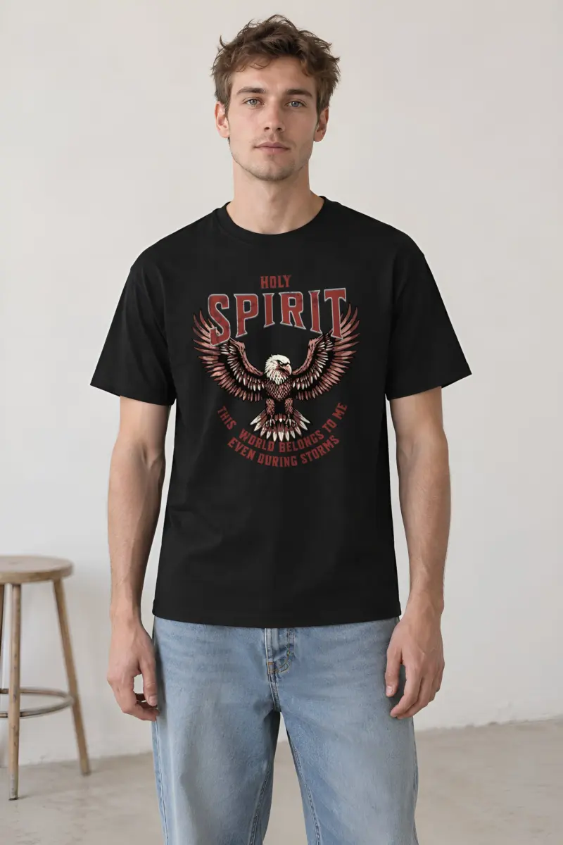"Outstretched Bald Eagle" Heavyweight Unisex Crewneck T-shirt