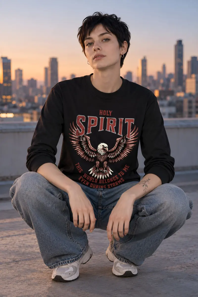 "Outstretched Bald Eagle" Unisex Longsleeve T-shirt