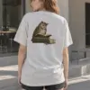 "Owl's Reading Hour" Heavyweight Unisex Crewneck T-shirt | Gildan 5000