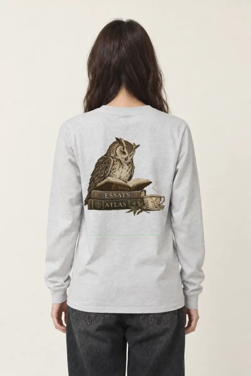 "Owl’s Reading Hour" Unisex Longsleeve T-shirt | Gildan 2400