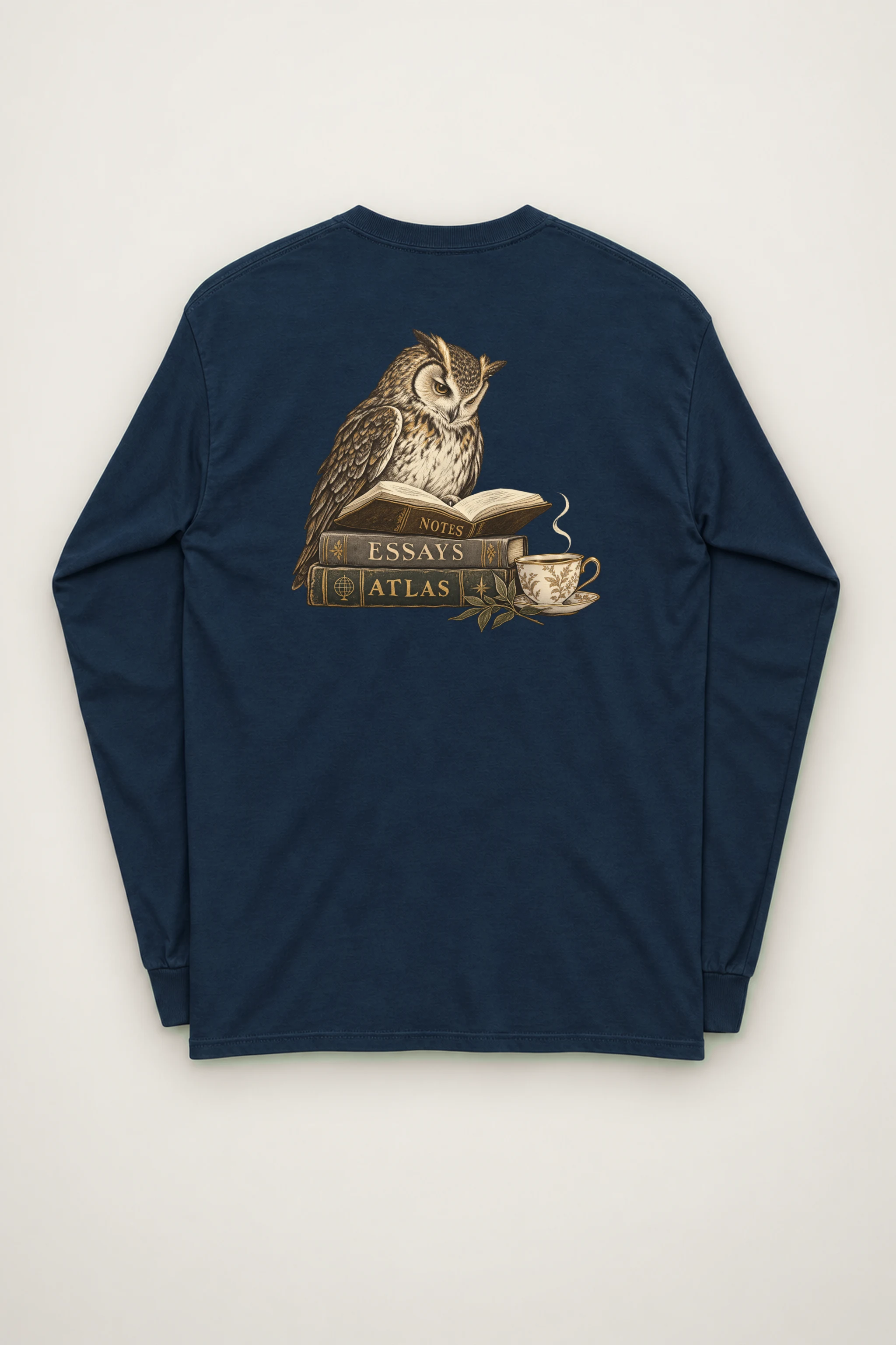 "Owl’s Reading Hour" Unisex Longsleeve T-shirt