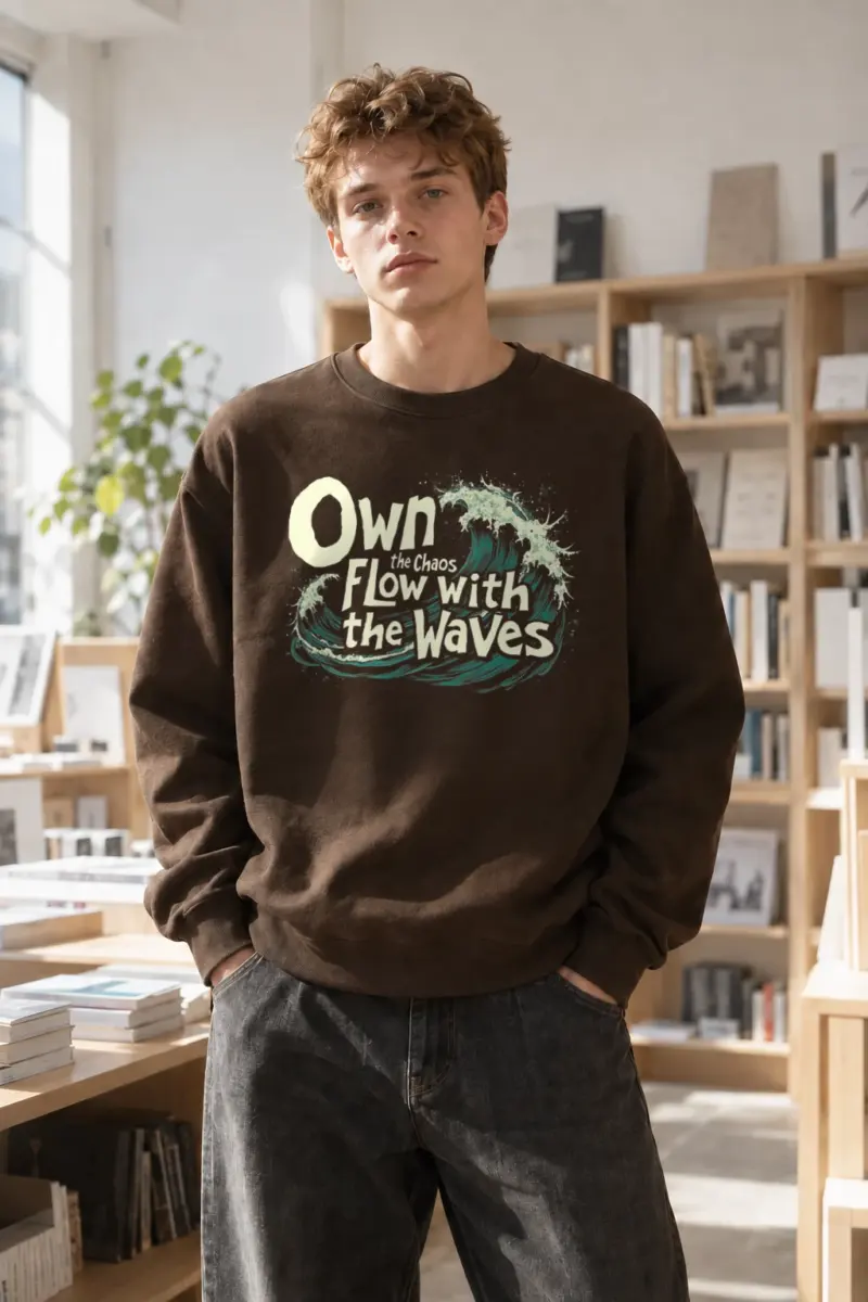 "Own The Chaos" Heavy Blend Unisex Crewneck Sweatshirt | Gildan 18000