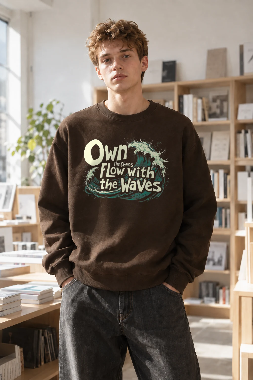 "Own The Chaos" Heavy Blend Unisex Crewneck Sweatshirt | Gildan 18000