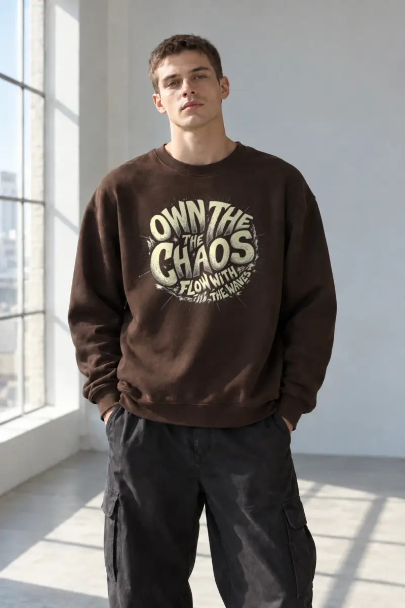 "Own The Chaos" Heavy Blend Unisex Crewneck Sweatshirt | Gildan 18000