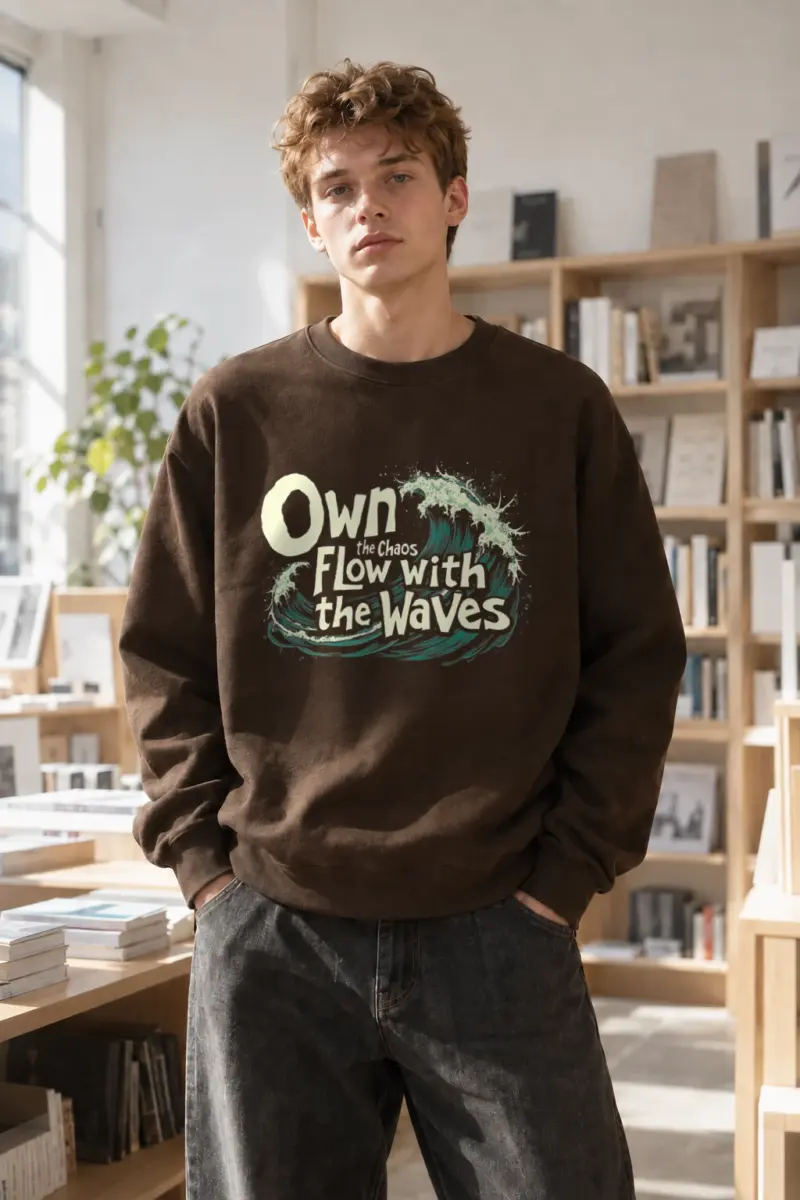 "Own The Chaos" Heavy Blend Unisex Crewneck Sweatshirt | Gildan 18000