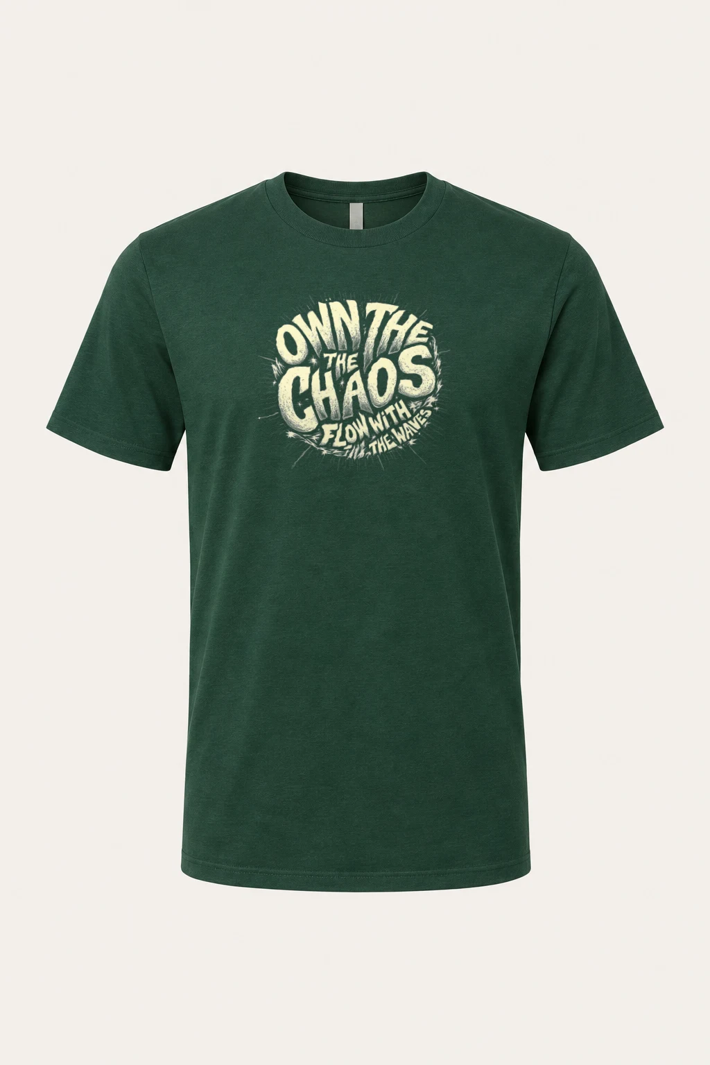 "Own The Chaos" Heavyweight Unisex Crewneck T-shirt | Gildan 5000