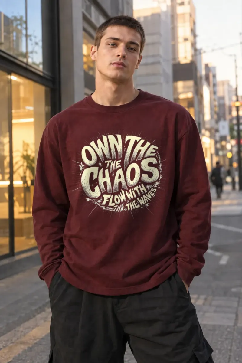 “Own The Chaos” Unisex Longsleeve T-shirt | Gildan 2400