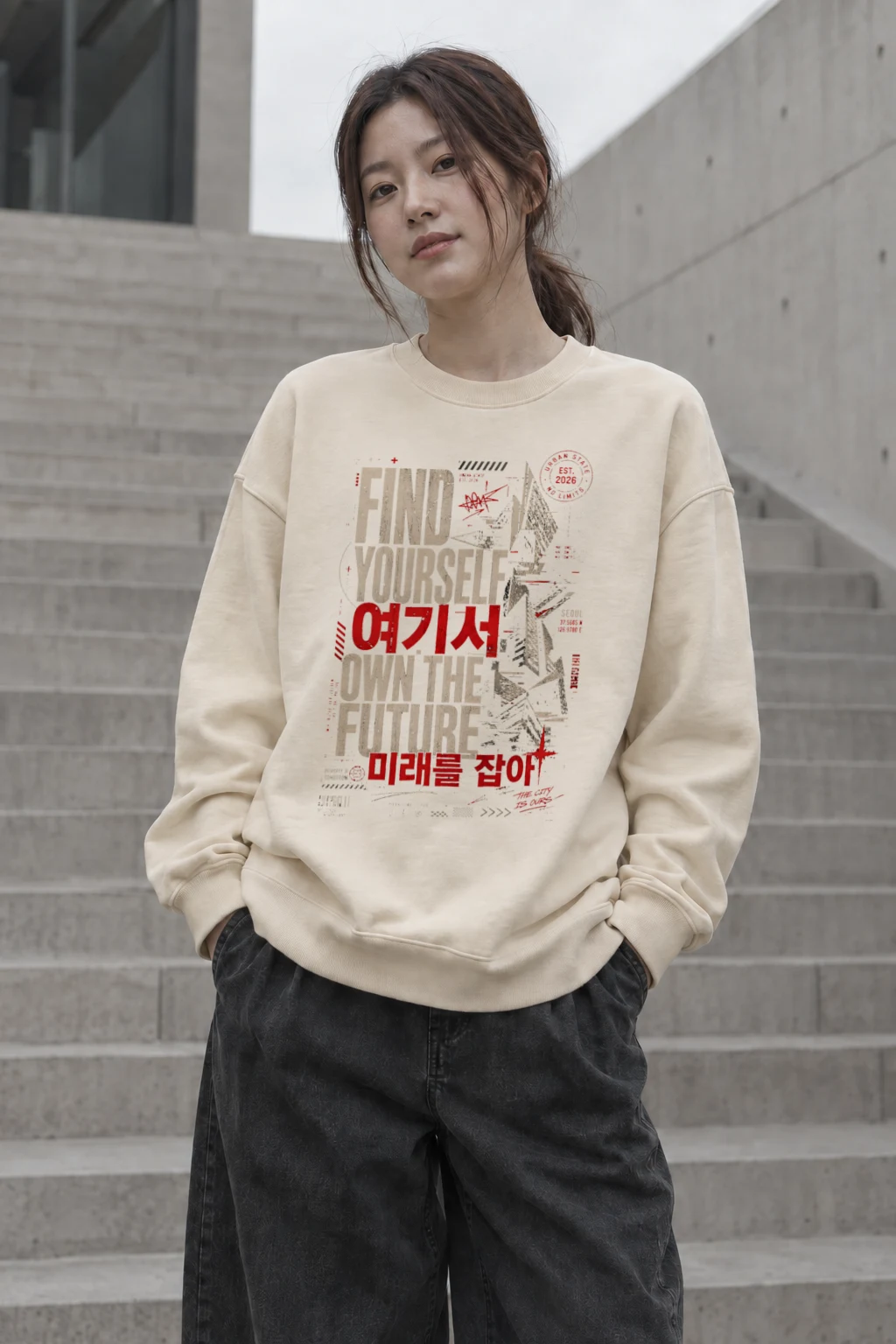 "Own The Future" Unisex Sponge Fleece Crewneck Sweatshirt | Bella + Canvas 3901