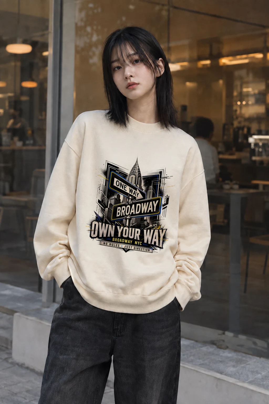 "Own Your Way" Unisex Sponge Fleece Crewneck Sweatshirt | Bella + Canvas 3901