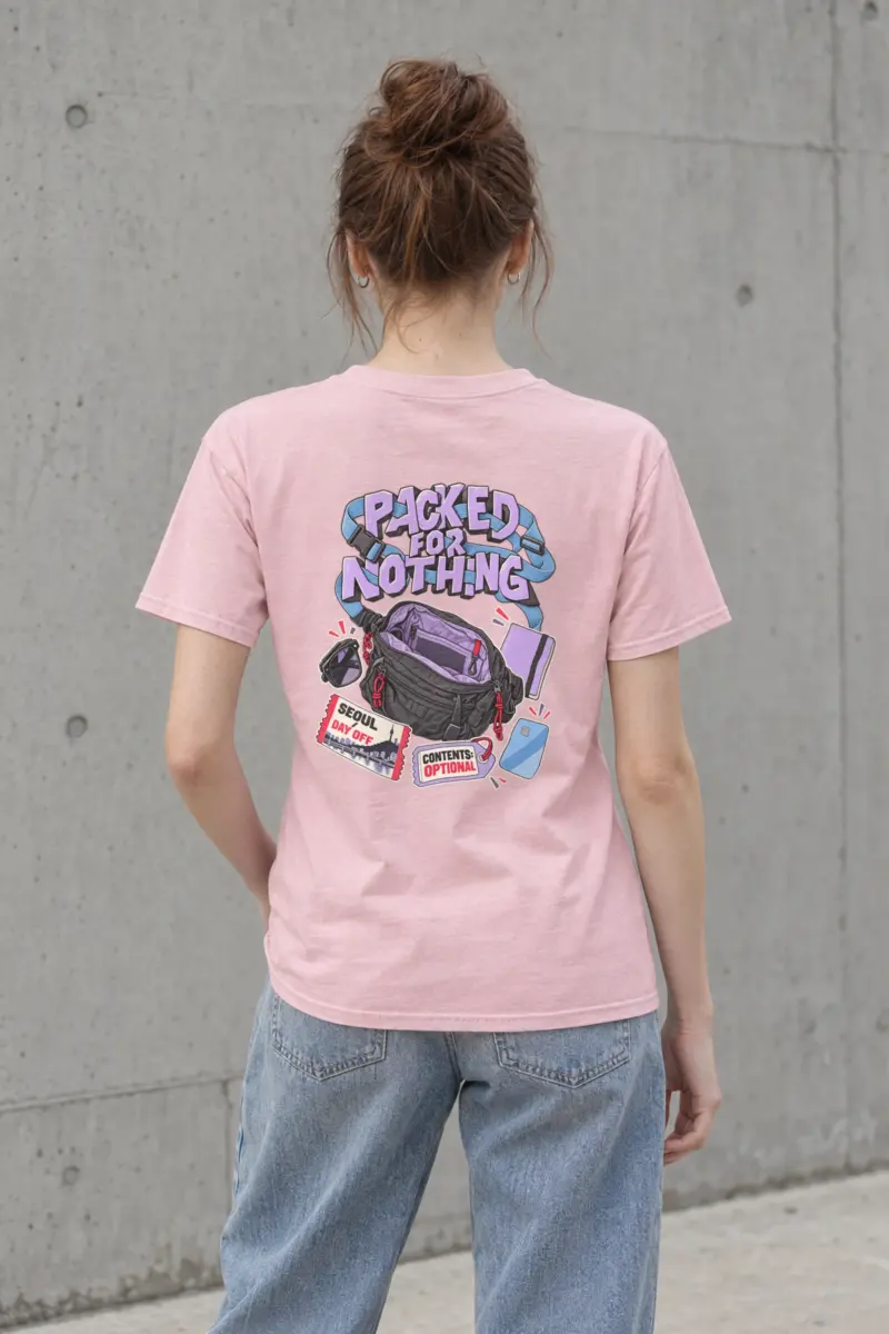"Packed For Nothing" Heavyweight Unisex Crewneck T-shirt
