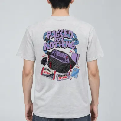 "Packed For Nothing" Heavyweight Unisex Crewneck T-shirt
