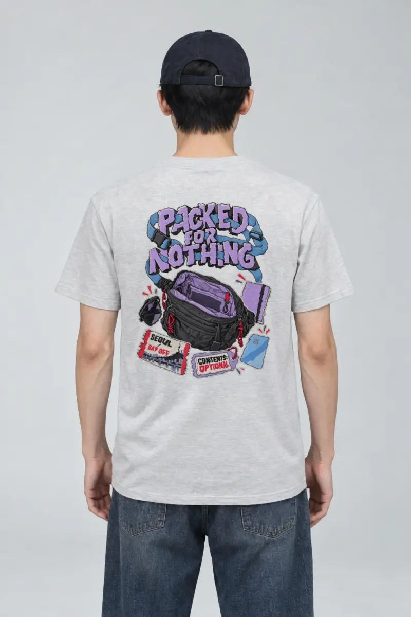 "Packed For Nothing" Heavyweight Unisex Crewneck T-shirt