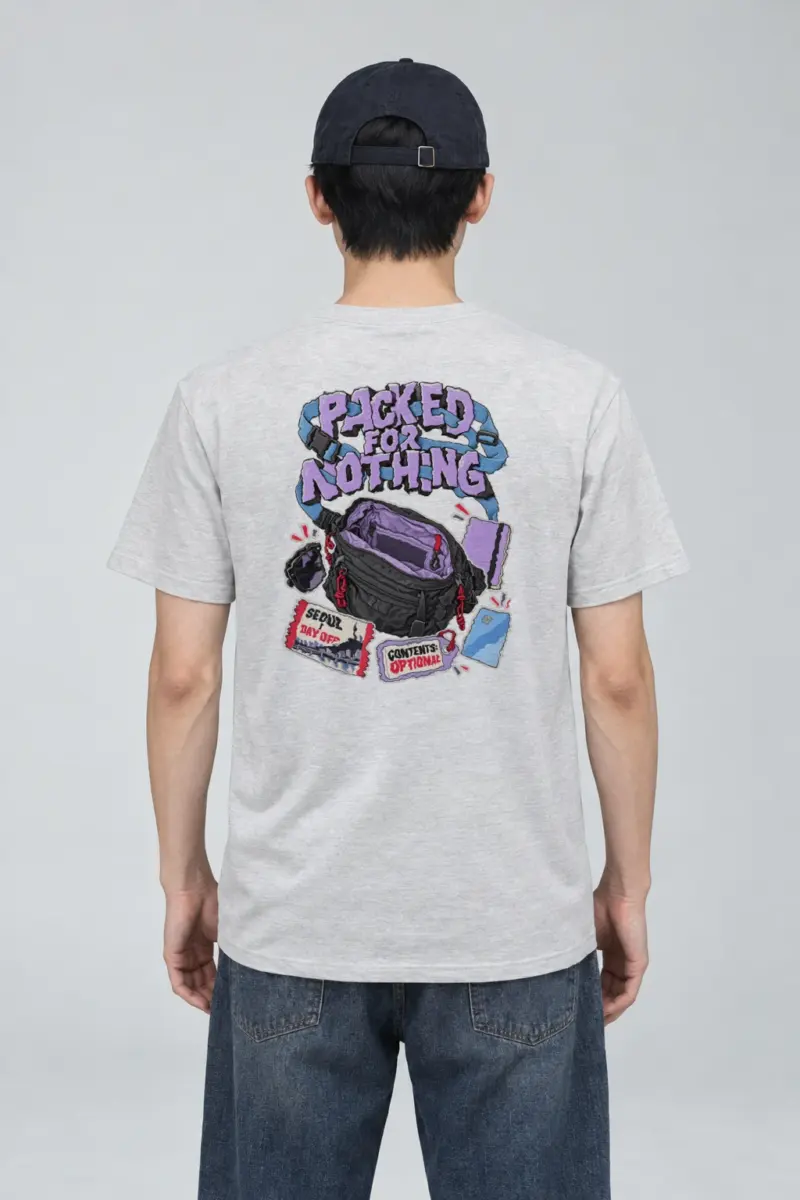 "Packed For Nothing" Heavyweight Unisex Crewneck T-shirt