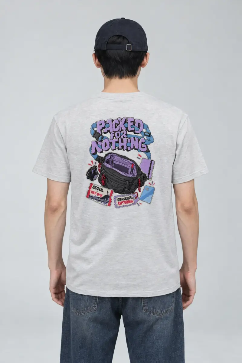 "Packed For Nothing" Heavyweight Unisex Crewneck T-shirt