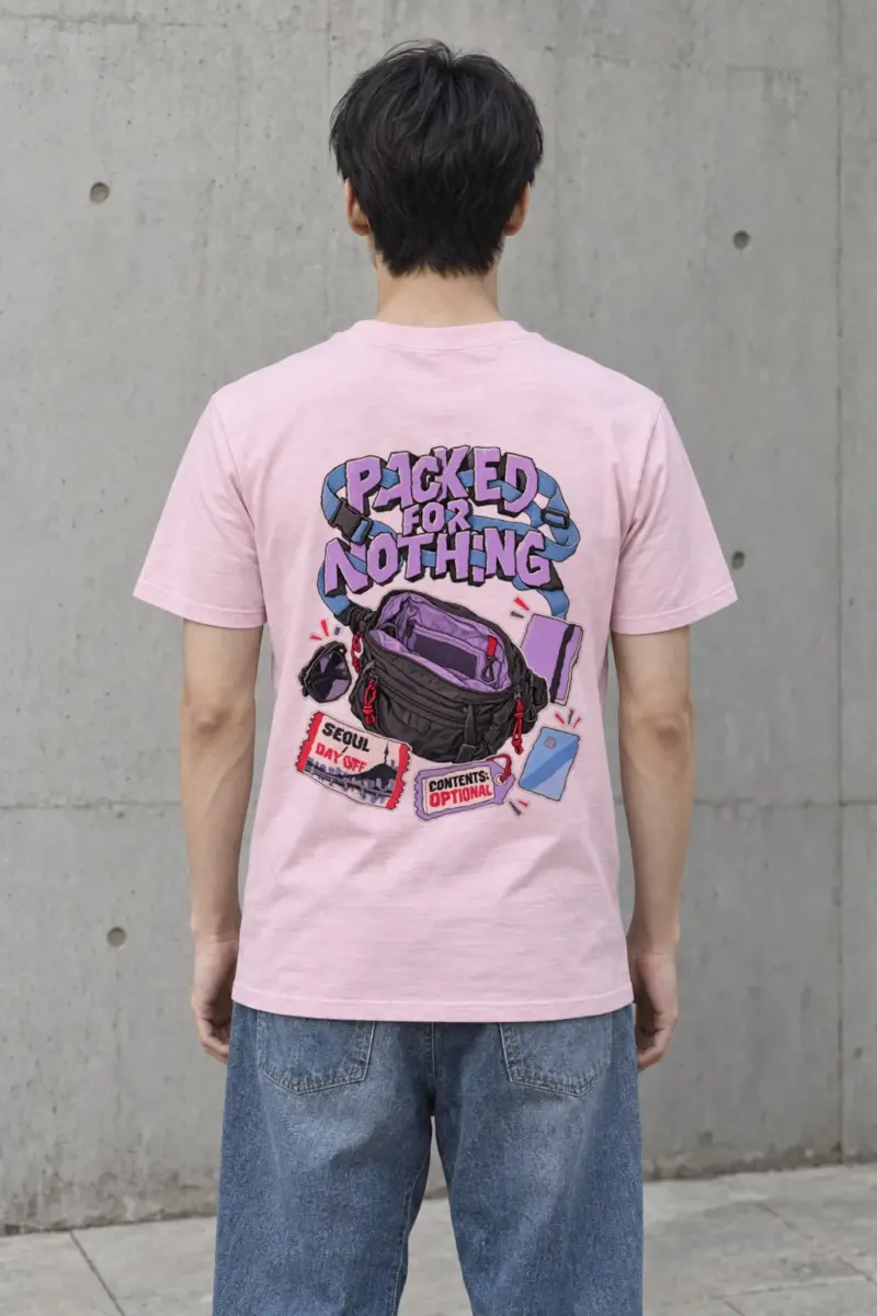 "Packed For Nothing" Heavyweight Unisex Crewneck T-shirt