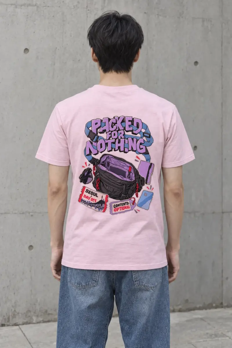 "Packed For Nothing" Heavyweight Unisex Crewneck T-shirt